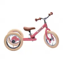 Trybike 2in1 Steel Balance Trike Bike-Vintage Pink