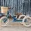 Hippychick Trybike 2in1 Steel Balance Trike Bike-Vintage Blue