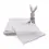 KIKI & SEBBY® Hop Hop Bunny Comforter Muslin Cloth - Grey