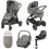 Maxi Cosi Adorra Luxe 360 3in1 Travel System with Chrome Chassis-Twillic Grey