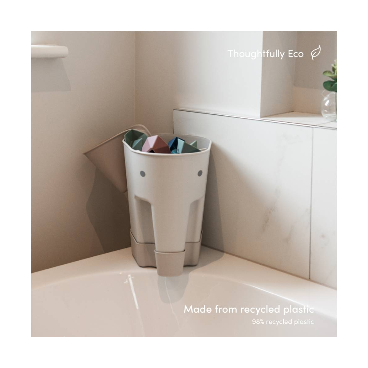 Shnuggle Ellie Bath Toy Drying Caddy - Grey