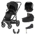 BabyStyle Oyster 3 Gloss Black Chassis Essential Capsule Travel System - Pixel