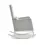 Obaby High Back Rocking Chair-White with Oatmeal Cushions 