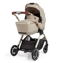 Silver Cross Reef Pushchair With First Bed Folding Carrycot - Stone