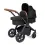 Ickle Bubba Stomp Luxe Black Frame Travel System with Galaxy Carseat & Isofix Base - Black/Midnight/Tan !