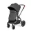 Ickle Bubba Stomp Luxe Black Frame Travel System with Galaxy Carseat & Isofix Base - Black/Charcoal Grey/Tan !