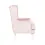 Nursery Collective Nursing Rocking Chair & Footstool Bundle - Dusty Pink/White Legs