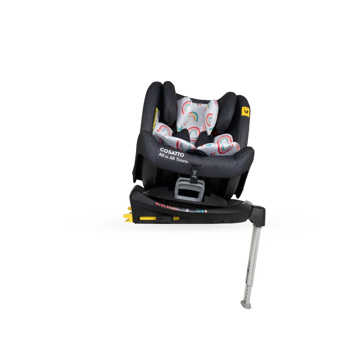 Image of Cosatto All in All Rotate Group 0+1/2/3 Car Seat - Night Rainbow (Exclusive To Kiddies Kingdom)