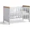 Aya Easydream Neo 2 Piece Cot Bed & Dresser Set-White/Oak