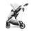 Babymore Mimi 3 in 1 Travel System Bundle with Pecan i-Size Carseat - Silver