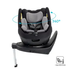 Babymore Macadamia 360 Rotating i-Size Group 0-12 Years All Stages Car Seat - Black