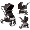 Red Kite Push Me Pace i Amber 3 in 1 Travel System - Rose Gold
