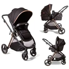 Red Kite Push Me Pace i Amber 3 in 1 Travel System - Rose Gold
