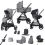 Didofy Stargazer 11 Piece Travel System Bundle - Grey