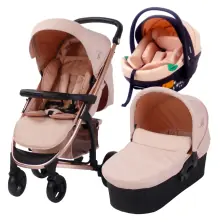 My Babiie MB200i Billie Faiers iSize Travel System - Rose Blush (MB200iBFBL)
