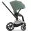 Cybex Priam Rose Gold Pushchair with Lux Carry Cot & Cloud T Car Seat - Leaf Green