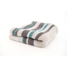Tutti Bambini Cotton Blanket - Putty Stripes (CL)