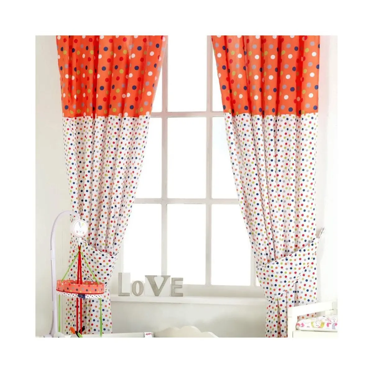 Image of Red Kite Redkite Cotton Tail And Friends And Friends Tab Top Curtains (CL)