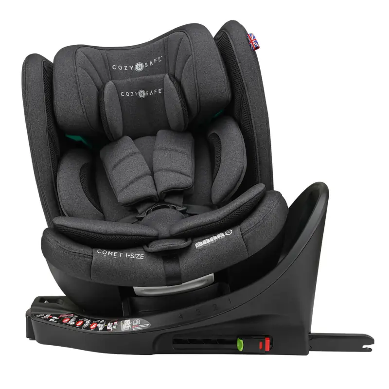 Cozy N Safe Comet ISIZE 360 Rotation Group 0+/1/2/3 Car Seat-Graphite