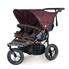 Out n About Nipper Double V5 Stroller-Bramble Berry Red