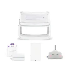 SnuzPod4 Bedside Crib Bundle Package - White
