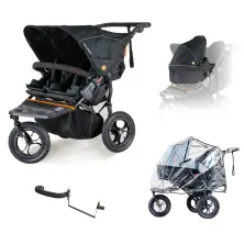 Out n About Double Nipper V5 Newborn & Toddler Starter Bundle - Summit Black
