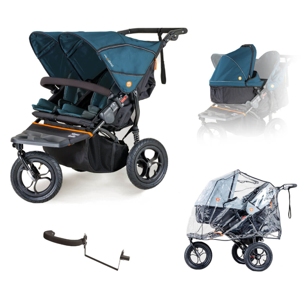 Out n About Double Nipper V5 Newborn & Toddler Starter Bundle