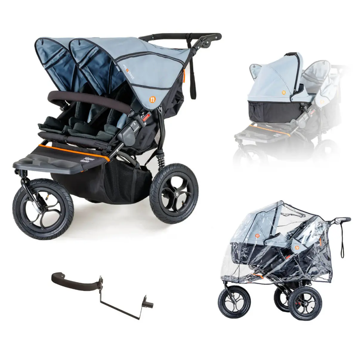Out n About Double Nipper V5 Newborn & Toddler Starter Bundle