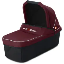 Out n About V5 Single Carrycot - Bramble Berry Red