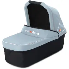 Out n About V5 Double Carrycot - Rocksalt Grey