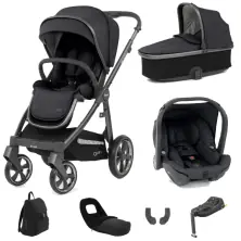 Babystyle Oyster 3 City Grey Chassis 3in1 Travel System--Graphite