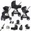 Didofy Stargazer 11 Piece Travel Bundle With Folding Carrycot - Black