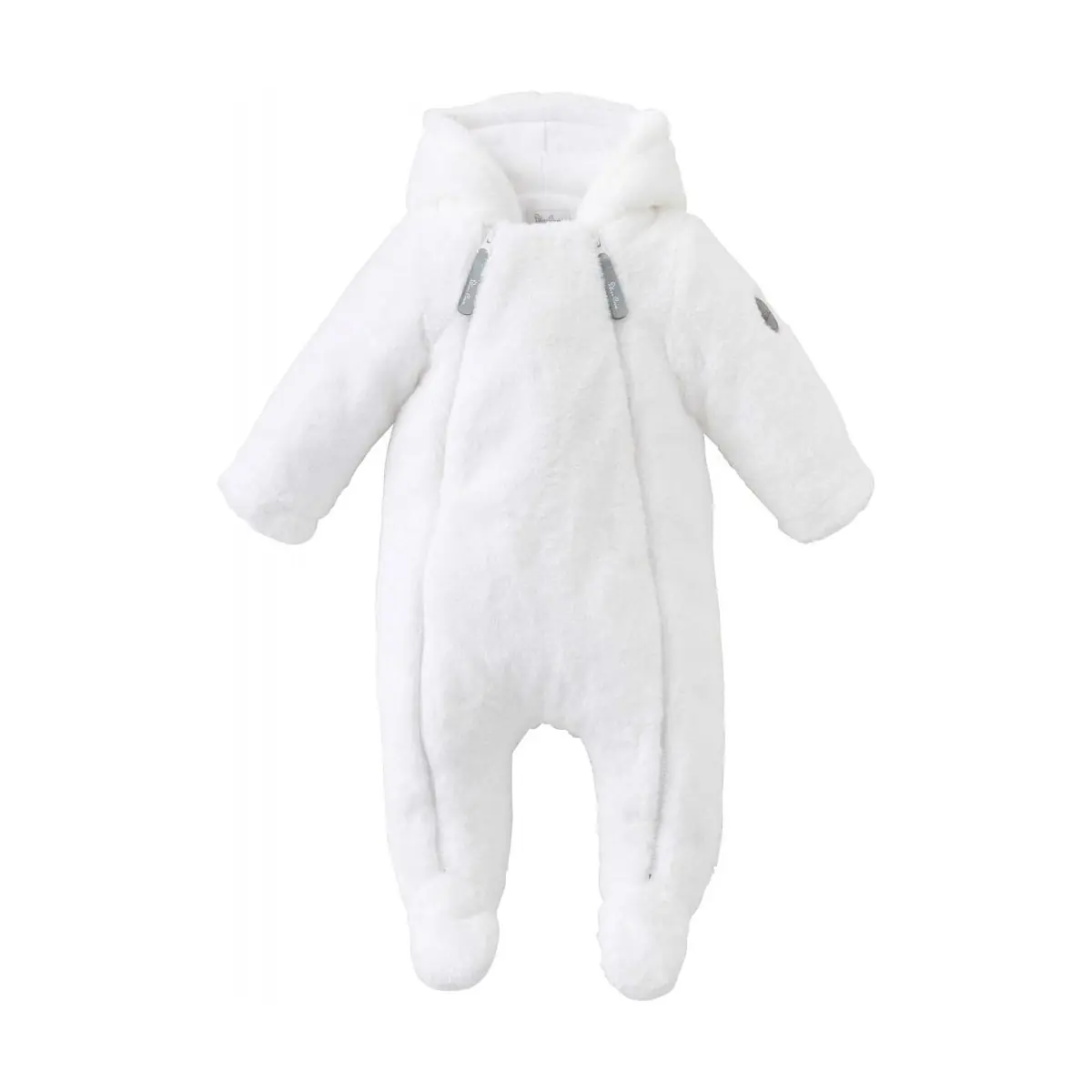 Silver Cross Unisex New Baby Fur Pramsuit- White 9-12 Months