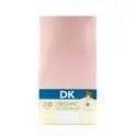 DK Glove ORGANIC Fitted Cotton Sheet for Small Cot 117x53-Pink