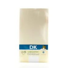 DK Glove ORGANIC Fitted Cotton Sheet for Large Cot 127x63-Cream