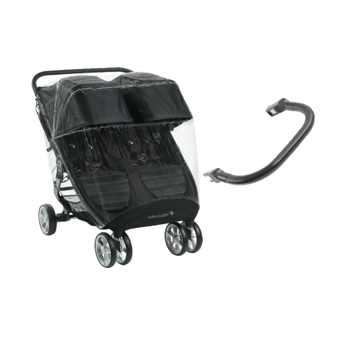 Baby Jogger Mini 2 Double/Mini GT 2 Stroller Weather Shield & Double Belly Bar