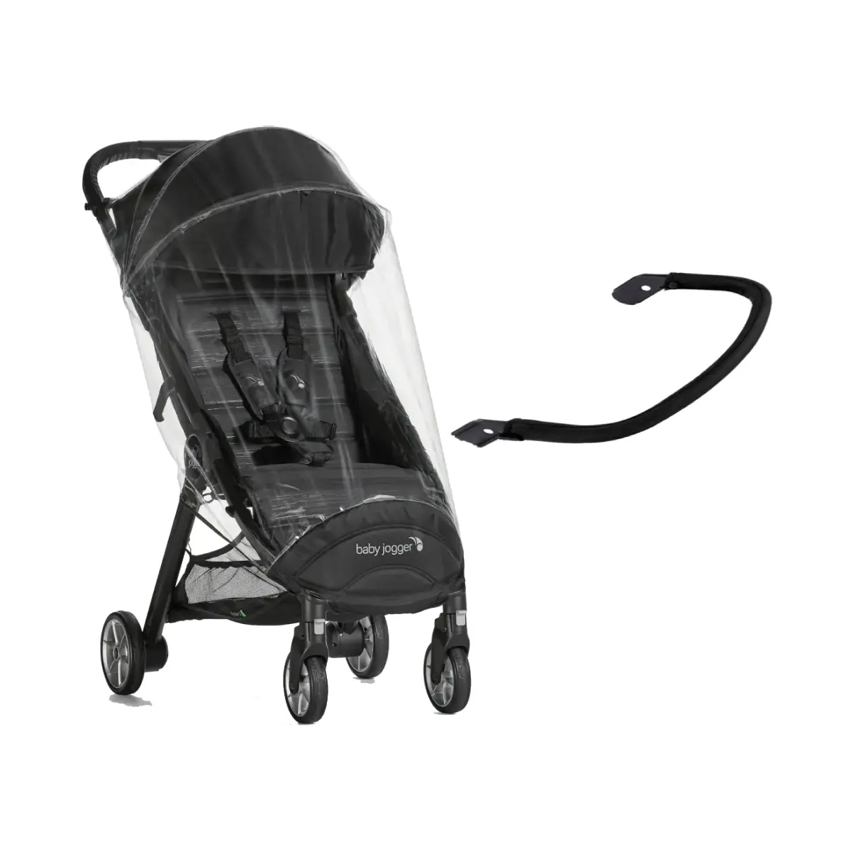 Baby Jogger City Tour 2 Single Stroller Weather Shield & Belly Bar