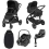 Maxi Cosi Adorra Luxe 360 3in1 Travel System with Chrome Chassis-Twillic Black