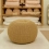 Tutti Bambini Knitted Pouffe Footstool-Stone/Natural