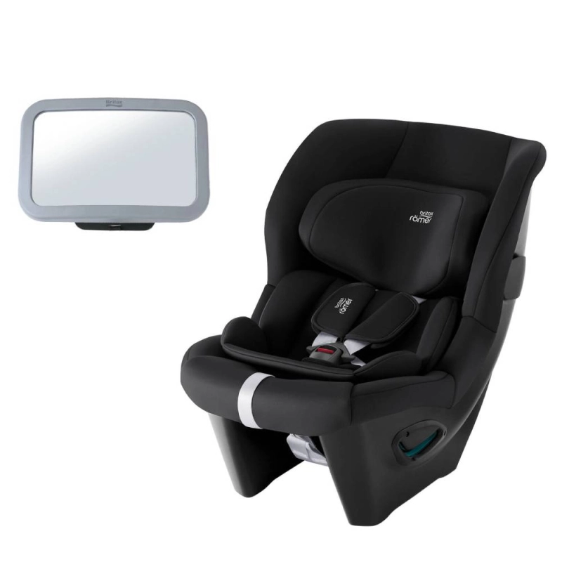 Britax Römer SAFE-WAY M Group 1/2 Car Seat - Space Black + FREE Britax Back Seat Mirror Worth £24.95!