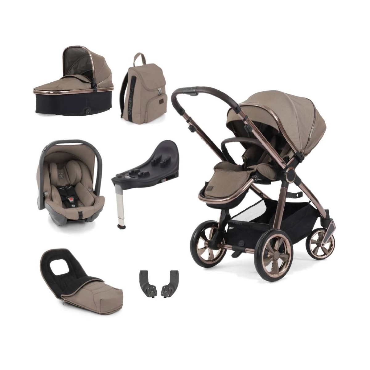 BabyStyle Oyster 3 Bronze Chassis 7 Piece Luxury Travel System