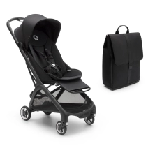 Bugaboo Butterfly Compact Folding Pushchair + Changing Backpack - Black/Midnight Black