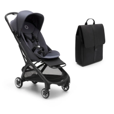 Bugaboo Butterfly Compact Folding Pushchair + Changing Backpack - Black/Stormy Blue