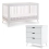 Obaby Maya 2 Piece Furniture Room Set - White/Acrylic