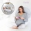 Aya 4in1 Multifunctional Nursing Pregnancy Pillow – Grey Hearts