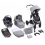Babymore Memore V2 13 Piece Travel System Bundle with Coco i-Size Carseat and Isofix Base - Silver