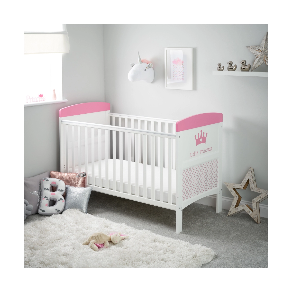 Image of Obaby Grace Inspire Cotbed-Little Princess
