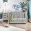 Obaby Stamford Luxe Sleigh 2 Piece Furniture Room Set-Warm Grey 