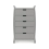 Obaby Stamford Classic Sleigh 4 Piece Furniture Roomset-Warm Grey 