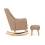 Tutti Bambini Isla Rocking Chair and Footstool Set-Caramel + Free Nursing Pillow Worth £49.99!